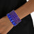 SGRHO Tennis Bracelets Blue Gold Set for Women