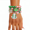 AKA Sorority Pink Green Pearl Bracelets