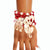 Red White Gold DST Sorority Elephant Bracelets