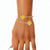 SGRHO Sorority Rhinestone Gold Clover Open Bangle
