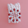 DST Bracelet White Pearl Delta 5 Strand for Women