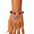 SGRHO Blue Gold Bling Sorority Charm Bracelet