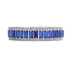 ZPB Sorority Blue Baguette Bling Tennis Bracelet