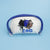 ZPB Sorority Woman Blue White Cosmetic Pouch Set
