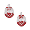 Red White Crest DST Studs