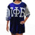 ZPB Sorority Blue and White Sequin Jersey Shirt