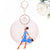ZPB Sorority Glam Gal Pom Pom Keychain Women