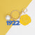 SGRHO Sorority Flower 1922 Keychain and Bag Clip