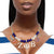 Blue Clear Bead Zeta Necklace