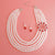 DST Necklace White Pearl Soror Delta Set for Women