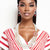 DST Sorority White Pearl Long Brooch Necklace