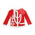DST Red White Sweater Sorority Pin