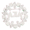 AKA Brooch Pink Green AKA Pearl Pin