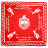 DST Sorority Red Square Scarf