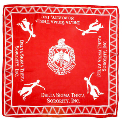 DST Sorority Red Square Scarf