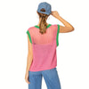 AKA Vest Top Pink and Green Crochet