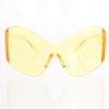 Sunglasses Butterfly Mask Yellow Eyewear for Women