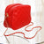Crossbody Small Red Quilted Chain Strap Bag Women